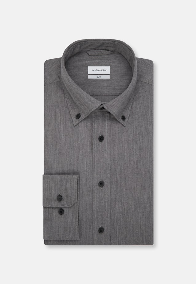 Slim Business Hemd Uni in Grau |  Seidensticker Onlineshop