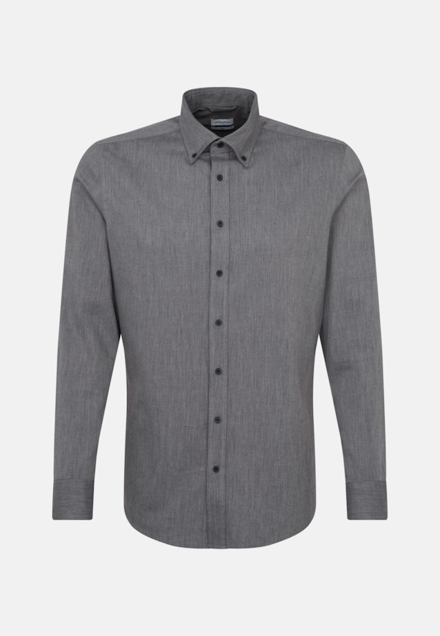 Slim Business Hemd Uni in Grau |  Seidensticker Onlineshop