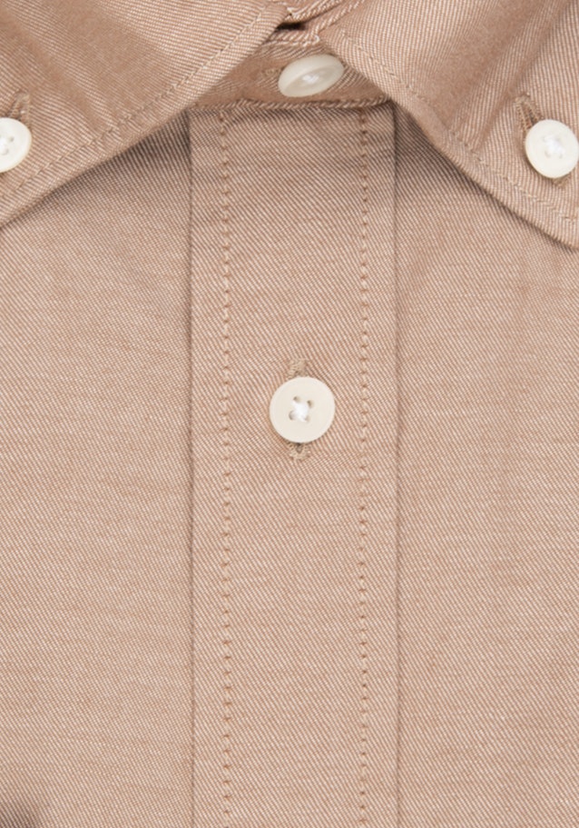 Business overhemd in Slim with Button-Down-Kraag in Bruin |  Seidensticker Onlineshop