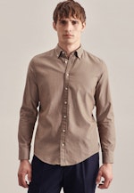 Slim Chemise d'affaires Uni in Marron |  Seidensticker Onlineshop