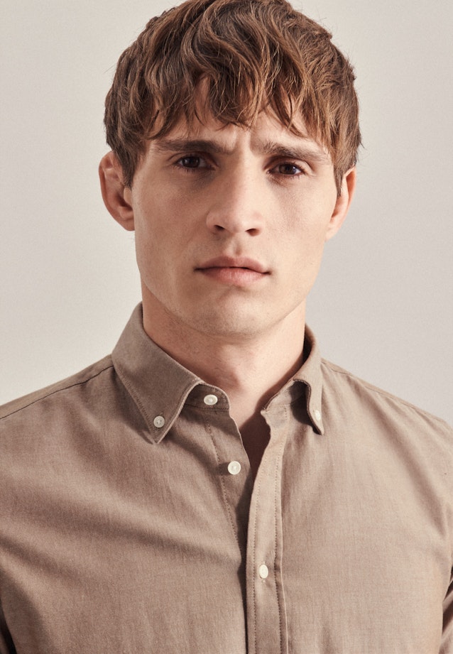 Slim Chemise d'affaires Uni in Marron |  Seidensticker Onlineshop