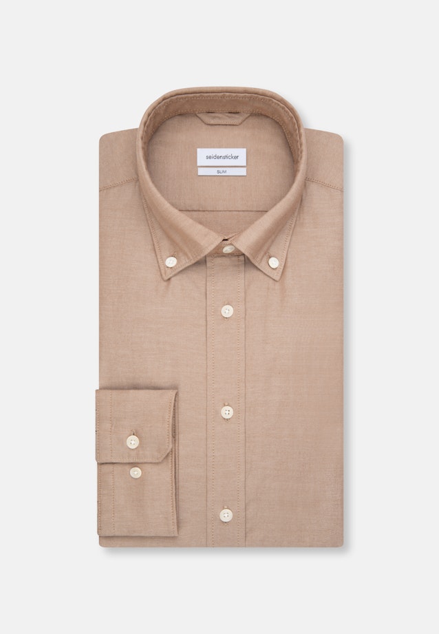 Slim Chemise d'affaires Uni in Marron |  Seidensticker Onlineshop
