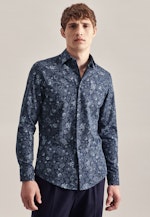 Slim Chemise d'affaires Imprimé in Bleu Foncé |  Seidensticker Onlineshop