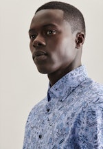 Slim Business Hemd Druck in Hellblau |  Seidensticker Onlineshop