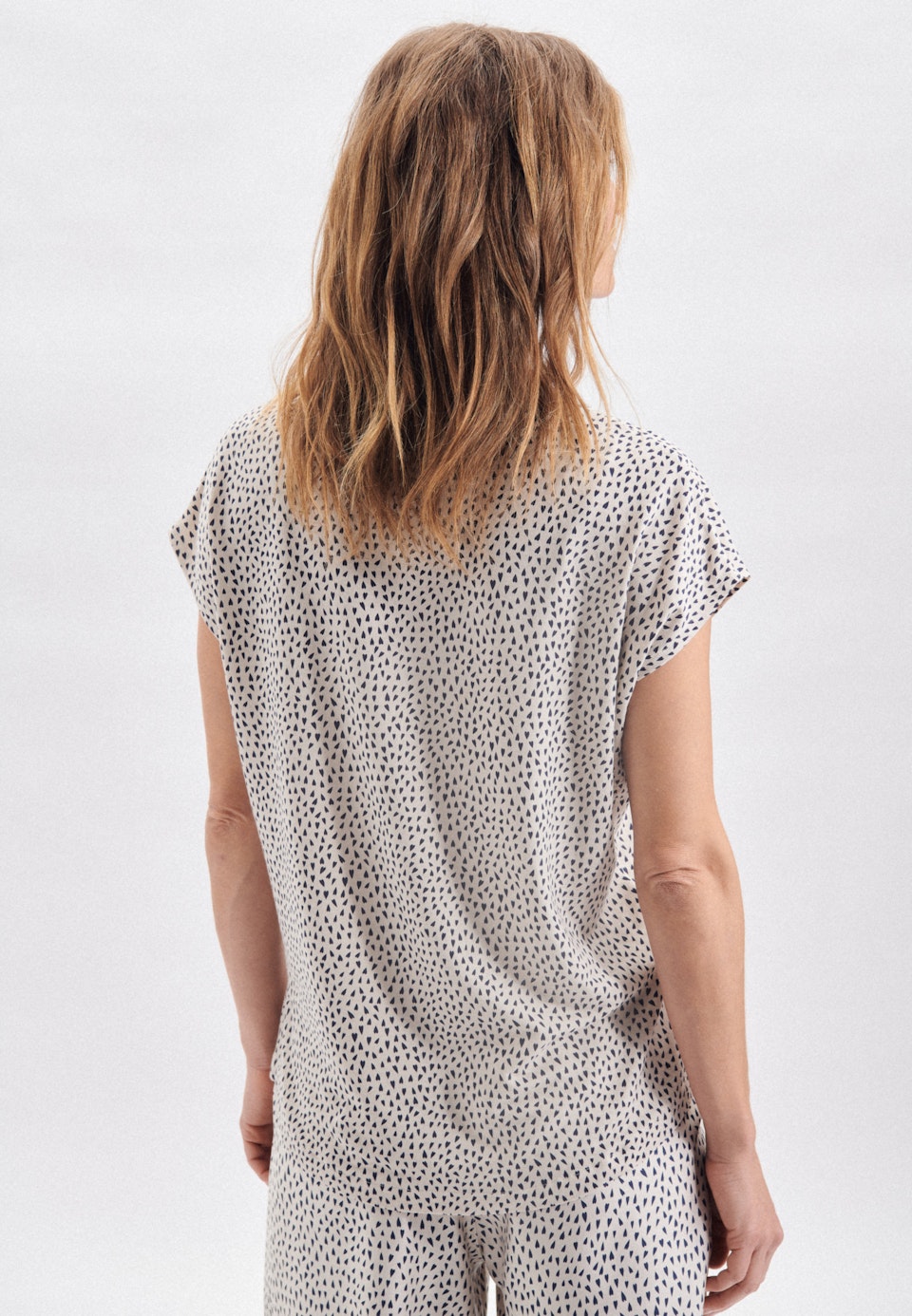 Pyjama Oberteil aus Modalmischung in Beige |  Seidensticker Onlineshop