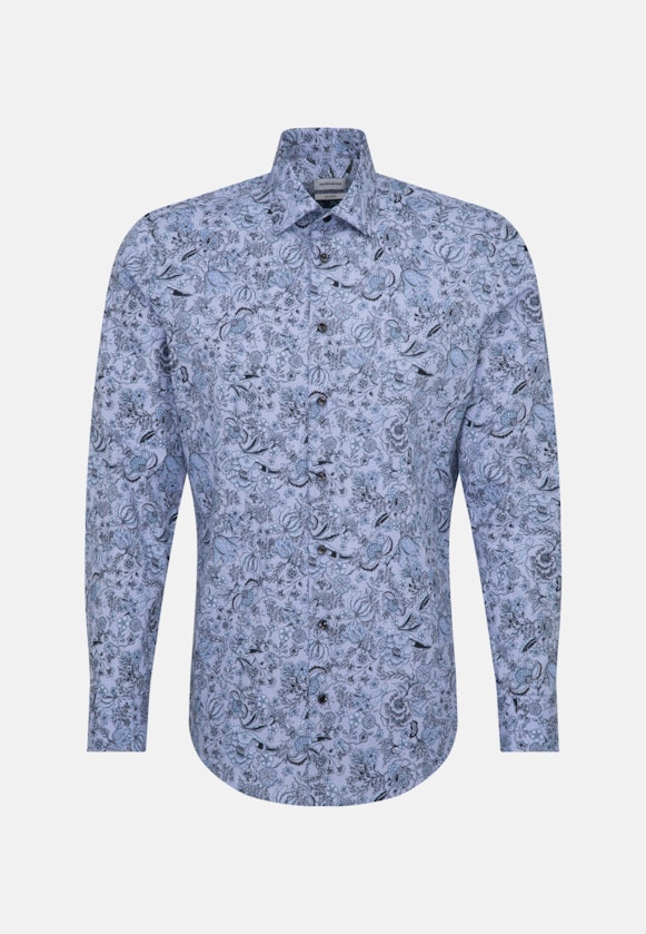 Shaped Business Hemd Druck in Hellblau |  Seidensticker Onlineshop