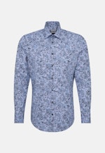 Shaped Business Hemd Druck in Hellblau |  Seidensticker Onlineshop