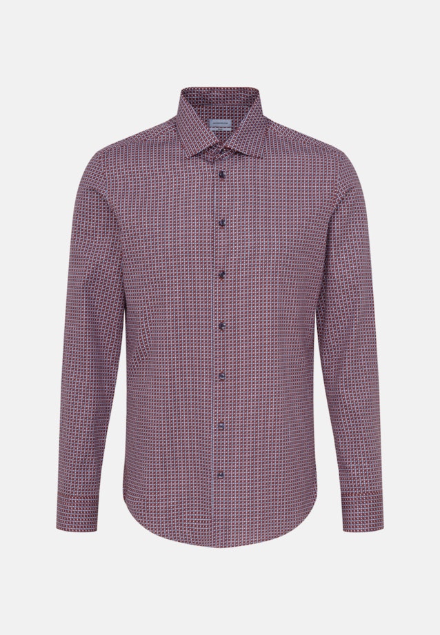 Chemise Business Slim Popeline Col Kent in Rouge |  Seidensticker Onlineshop