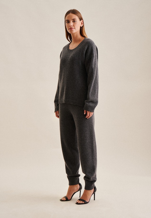 Regular Pullover Uni in Gris |  Seidensticker Onlineshop