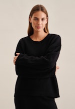 Rundhals Pullover Regular in Schwarz |  Seidensticker Onlineshop