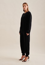 Crew Neck Pullover Uni in Black |  Seidensticker Onlineshop