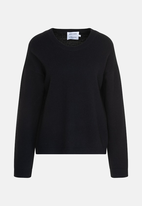Crew Neck Pullover Uni in Black |  Seidensticker Onlineshop