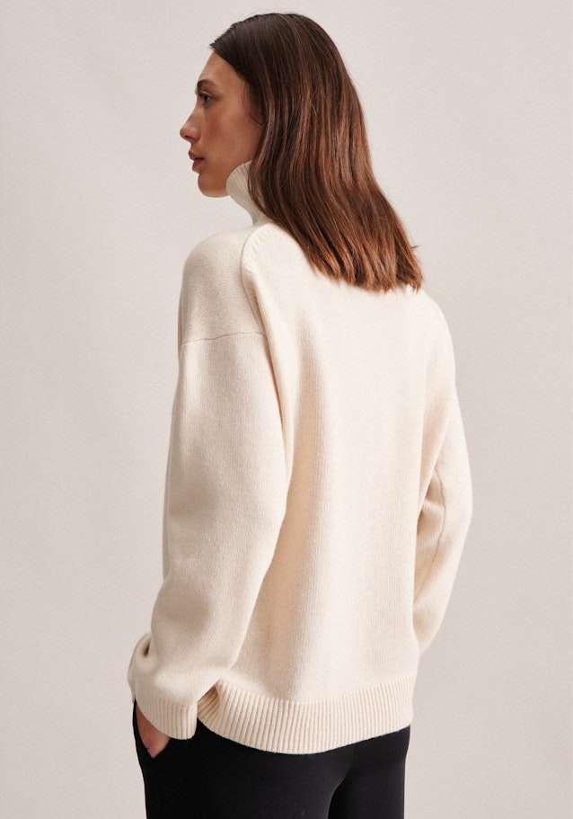 Polo neck Pullover in Ecru | Seidensticker Onlineshop