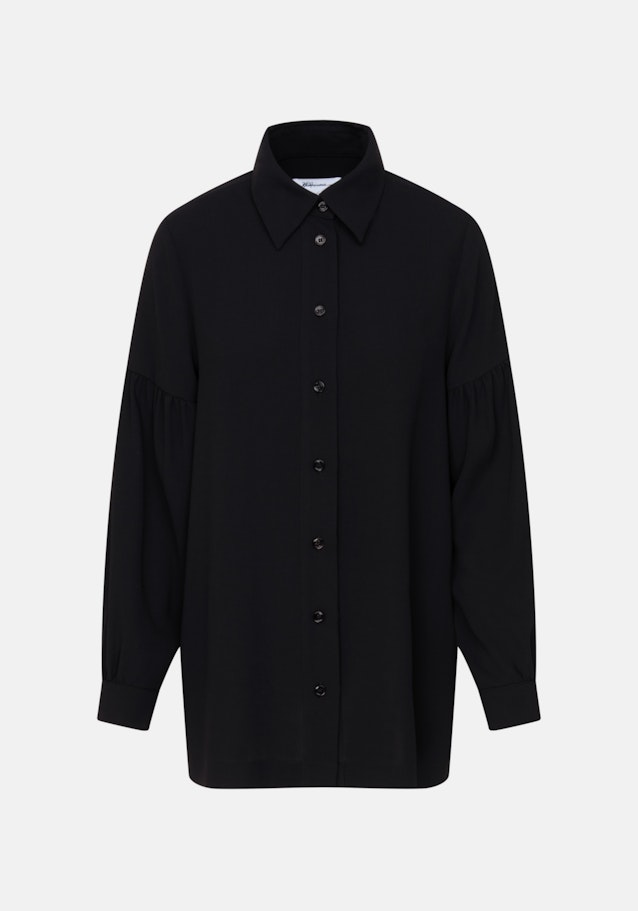 Crepe Shirt Blouse in Black |  Seidensticker Onlineshop