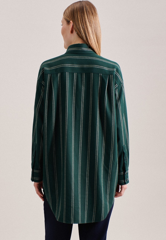 Flannel Long Blouse in Green | Seidensticker online shop