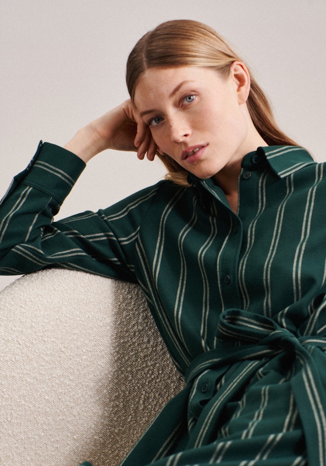 Robe A Rayures in Vert | Seidensticker Onlineshop