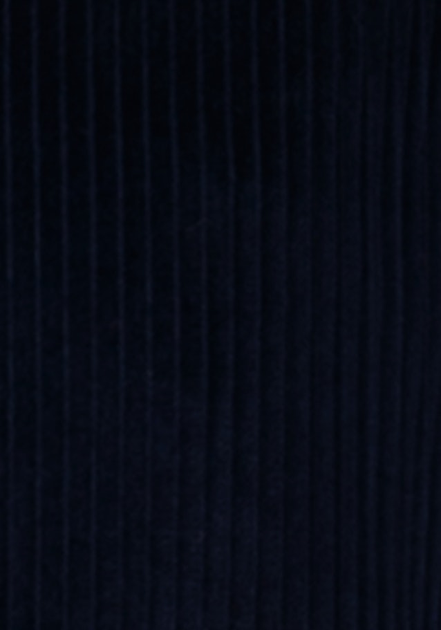 Corduroy Long Blouse in Dark Blue |  Seidensticker Onlineshop