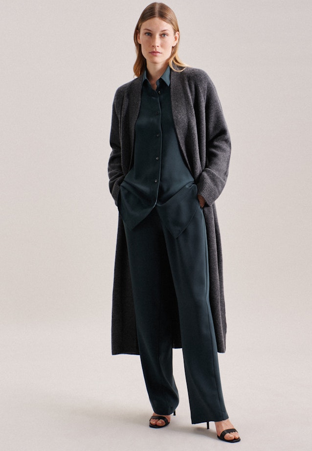 Shawl collar Cardigan in Grey |  Seidensticker Onlineshop