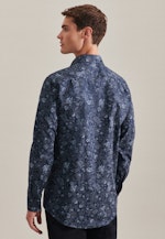 Regular Chemise d'affaires Imprimé in Bleu Foncé |  Seidensticker Onlineshop