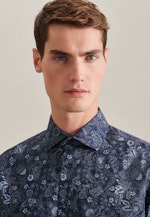 Regular Chemise d'affaires Imprimé in Bleu Foncé |  Seidensticker Onlineshop