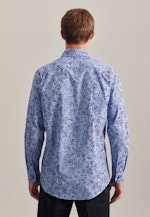 Regular Business shirt Print in Light Blue |  Seidensticker Onlineshop