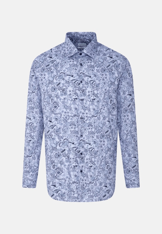 Regular Business shirt Print in Light Blue |  Seidensticker Onlineshop