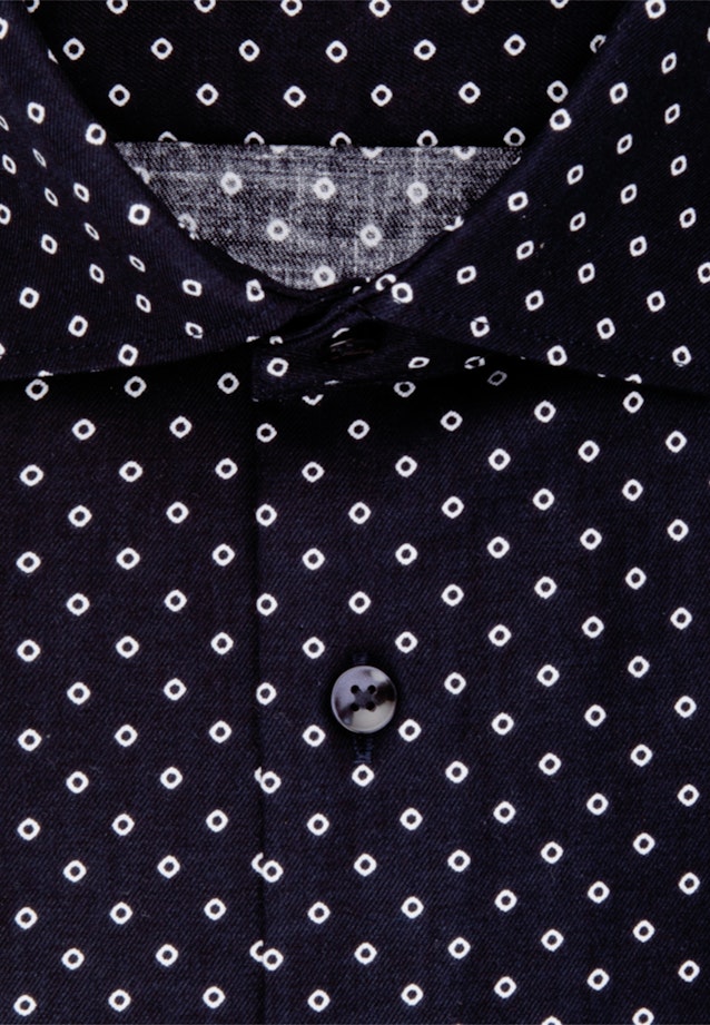 Business Shirt in Regular with Kent-Collar in Dark Blue |  Seidensticker Onlineshop