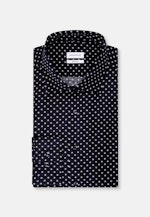 Regular Business Hemd Druck in Dunkelblau |  Seidensticker Onlineshop