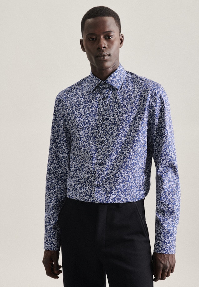 Shaped Chemise d'affaires Imprimé in Bleu Foncé |  Seidensticker Onlineshop