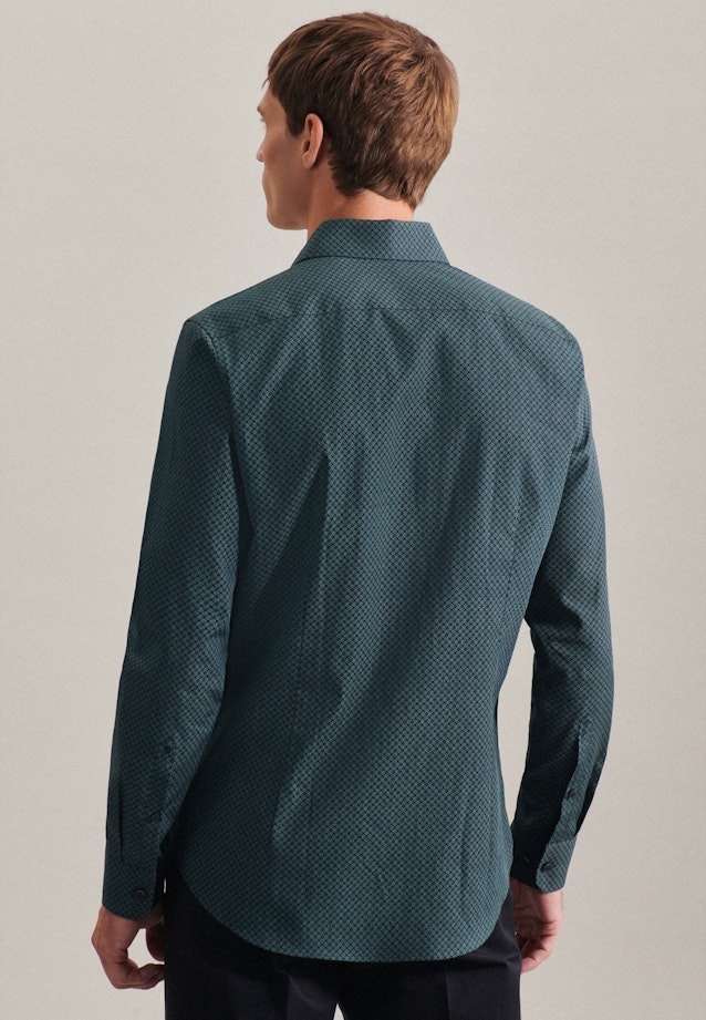 X-Slim Business shirt Print in Green |  Seidensticker Onlineshop