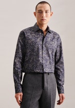 Regular Business shirt Floral in Grey |  Seidensticker Onlineshop