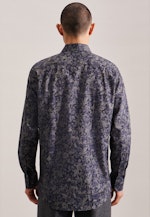 Regular Business shirt Floral in Grey |  Seidensticker Onlineshop