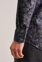 Regular Business shirt Floral in Grey |  Seidensticker Onlineshop