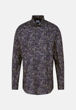 Regular Business shirt Floral in Grey |  Seidensticker Onlineshop