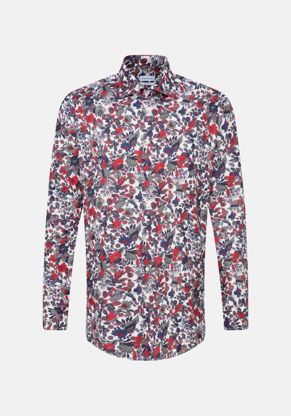 Business Shirt in Regular with Kent-Collar in Red |  Seidensticker Onlineshop
