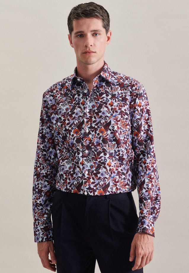Business Shirt in Regular with Kent-Collar in Red | Seidensticker Onlineshop