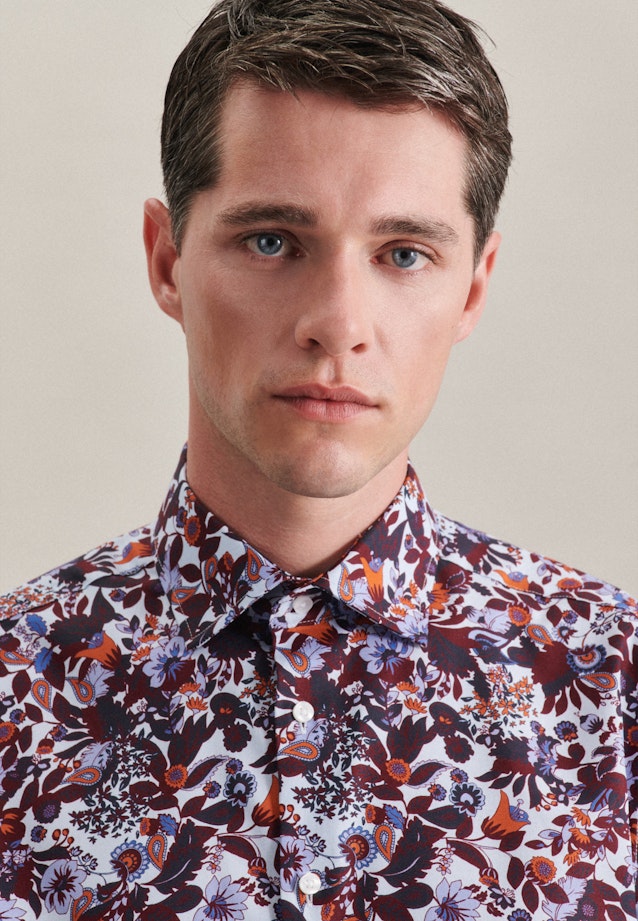 Regular Business Hemd Floral in Rot |  Seidensticker Onlineshop