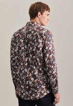 Twill Business Hemd in Regular mit Kentkragen in Braun |  Seidensticker Onlineshop