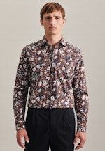Regular Business Hemd Floral in Braun |  Seidensticker Onlineshop