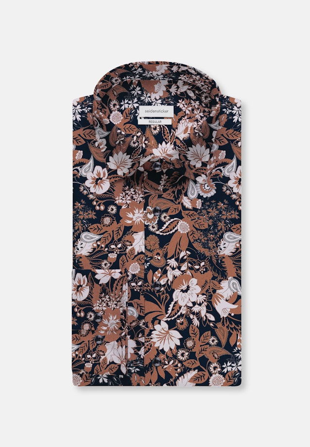Regular Business Hemd Floral in Braun |  Seidensticker Onlineshop