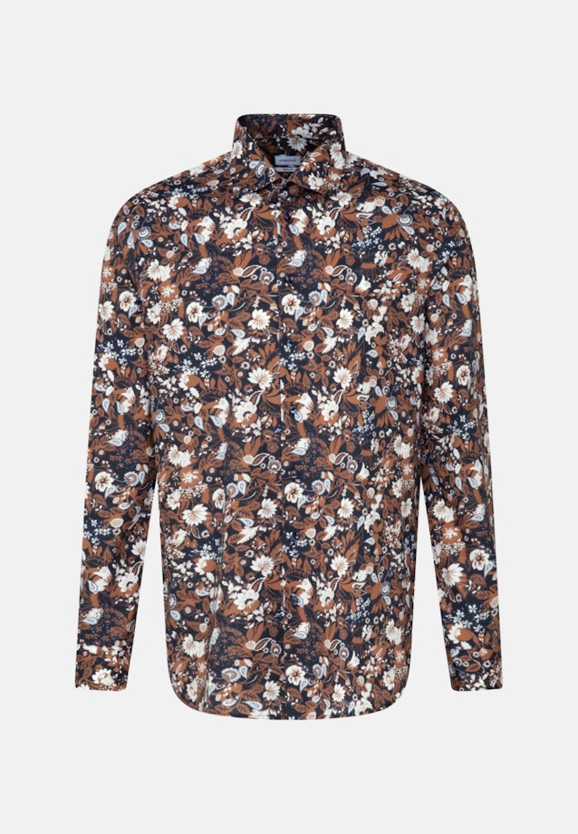 Regular Business Hemd Floral in Braun |  Seidensticker Onlineshop