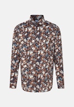 Regular Business Hemd Floral in Braun |  Seidensticker Onlineshop