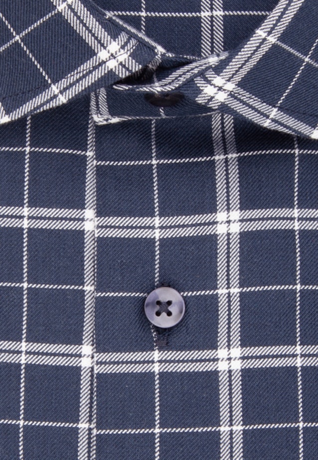 Slim Business Hemd Karo in Dunkelblau |  Seidensticker Onlineshop
