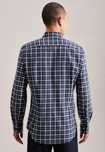 Business Shirt in Slim with Kent-Collar in Dark Blue |  Seidensticker Onlineshop