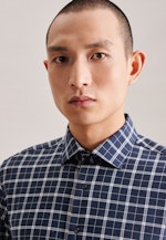 Business Shirt in Slim with Kent-Collar in Dark Blue |  Seidensticker Onlineshop