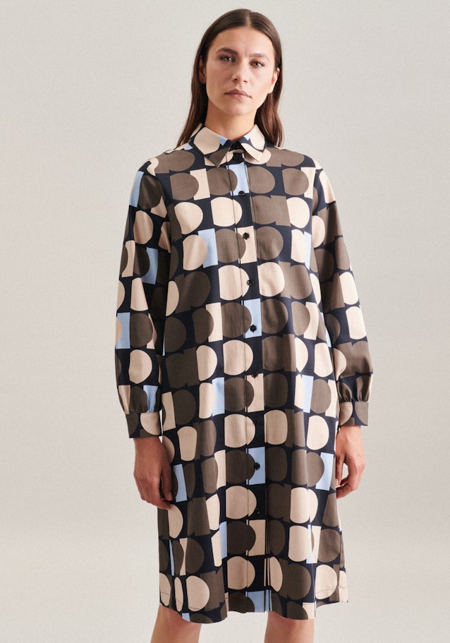 Kragen Kleid Regular in Braun | Seidensticker Onlineshop