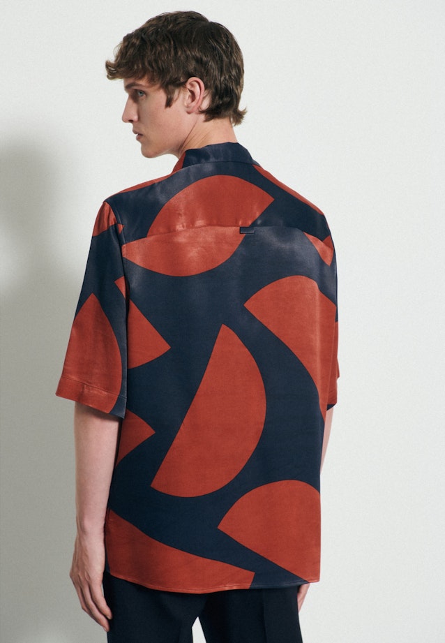 Regular fit Chemise casual Imprimé in Bleu Foncé |  Seidensticker Onlineshop