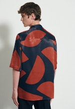 Regular fit Chemise casual Imprimé in Bleu Foncé |  Seidensticker Onlineshop