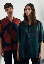 Regular fit Chemise casual Imprimé in Bleu Foncé |  Seidensticker Onlineshop