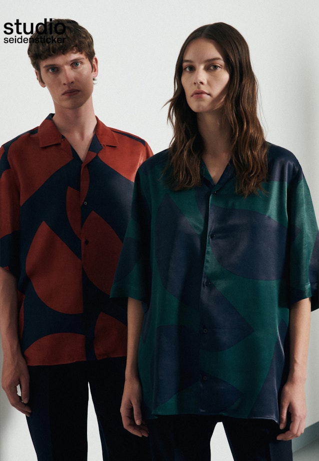 Regular fit Chemise casual Imprimé in Vert |  Seidensticker Onlineshop
